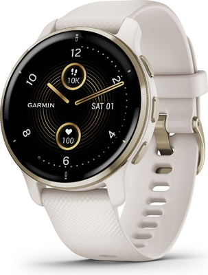 Garmin Smartwatch Elfenbein/Cremegold VENU 2 #010-02496-12