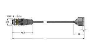 Turck Aktuator- u. Sensorleitung PUR RKS8T-20/TXL