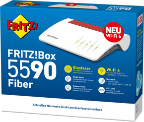 AVM WLAN Router Wi-Fi 6 FRITZ!Box 5590 FIBER
