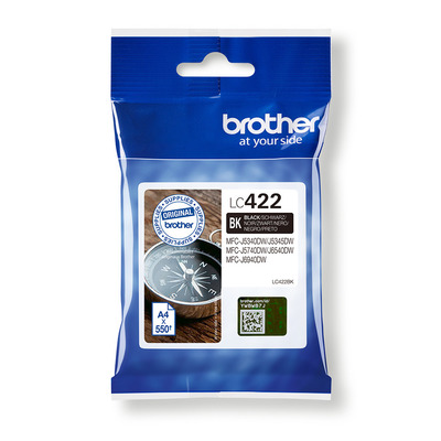 Brother Tintenpatrone schwarz LC-422BK