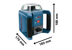 Bosch Power Tools Rotationslaser GRL 400 H + LR 1 (L) 0601061806