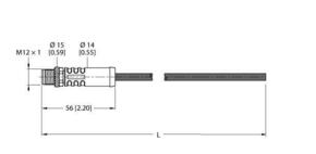 Turck Versorgungsleitung M12-Power RSP46PSA-0.5/TXL