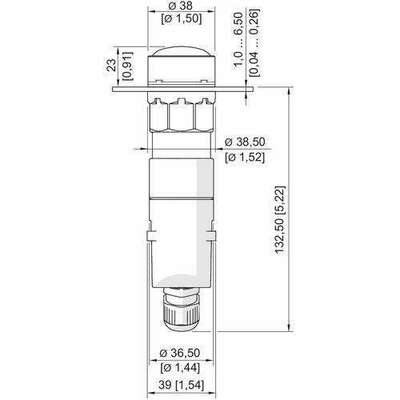 Stahl LED Leuchtmelder 10.80 - 28 V 8013/321-al #269659
