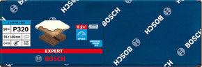 Bosch Power Tools EXP Schwingschleifblatt 93 x186 mm, 8Loch, K320 2608901049(VE50)