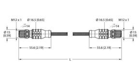 Turck Verbindungsleitung Industrial Ethernet RSSD-RSSD-4422-16M