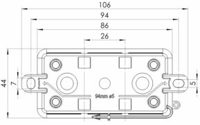Wiska Feuchtraumdose KA 006 BK