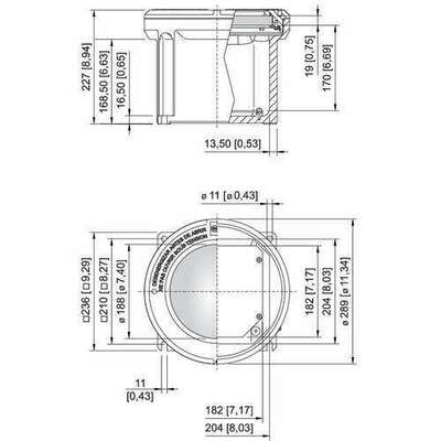 Stahl Leergehäuse Gr.4 IEC m.Schau 8265/04-0010 #143416