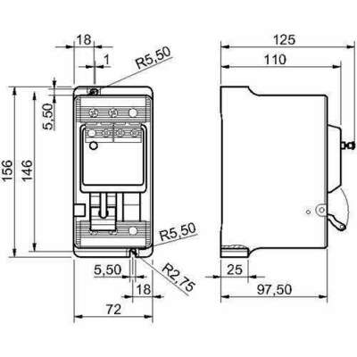 Stahl Leitungsschutzschalter 2P 25 A 10 kA 0,03 A 8562535255250#149851