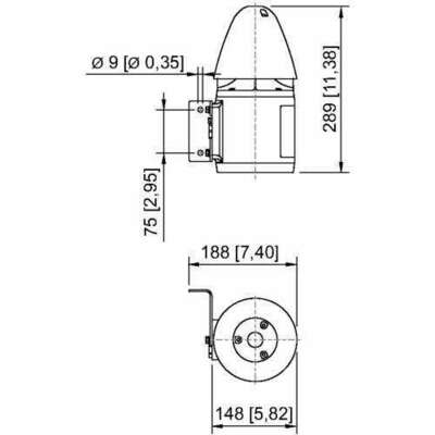 Stahl akustischer Signalgeber max. 110 dB(A) 1m YA60/B/N/EU #205189