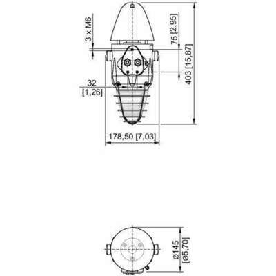 Stahl Kombinationssignalgerät Orange YL6S/C-N-050A#225113