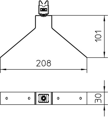 OBO Bettermann Vertr Dachleitungshalter für Metalldächer 132 P VA