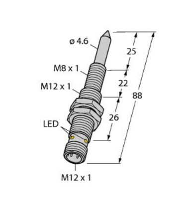 Turck Magnetfeldsensor NIMFE-M12 #1600608