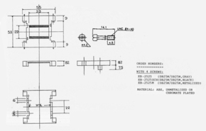 EFB-Elektronik Leer-Gehäuse Plastik 25-25 grau EB2525