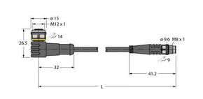 Turck Aktuator- u. Sensorleitung PUR WKC4TP7X21.8PSG3MTXL