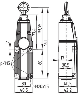 Schmersal Seilzugschalter TQ 700-20