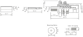 EFB-Elektronik Crimp-Einbaubuchse RG 59/62 52515.1