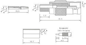 EFB-Elektronik Crimpbuchse gerade RG 59/62 52511.1
