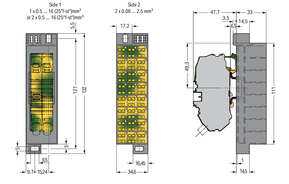 WAGO GmbH & Co. KG PotentialblockAufdruck1-24 dunkelgrau 726-672