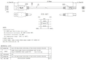 EFB-Elektronik USB-Anschlusskabel A auf B 1,5m gr USB2.0 K5255.1,5
