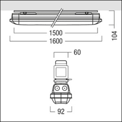Zumtobel Group Feuchtraumwannenleuchte 840 AMP L 4600 #42956244