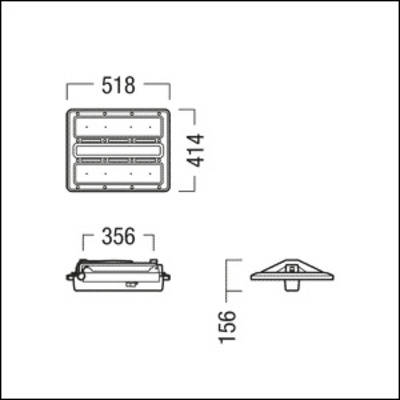 Zumtobel Group LED Hallenleuchte 840, weiß CR2PL M17k #42957140