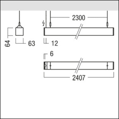 Zumtobel Group LED-Pendelleuchte 830 LINCOR DI #42951850