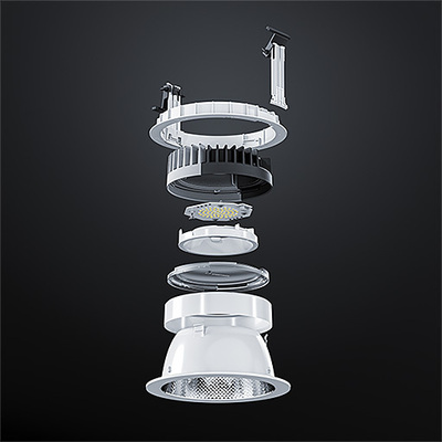 Zumtobel Group LED-Downlight TW, weiß PANOS R R #62931018