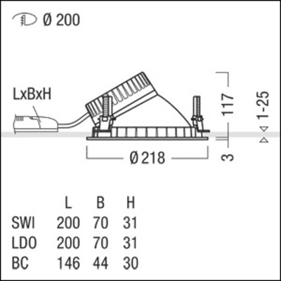 Zumtobel Group LED-Downlight TW, weiß PANOS R R #62931790