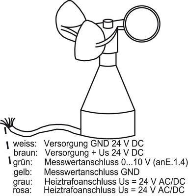 Busch-Jaeger Windgeschw.geber f.Wetterstation 6190/41