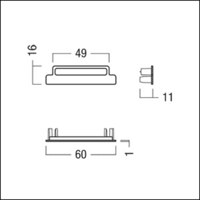 Zumtobel Group Endkappe weiß TEC2 - COV-T EC WH