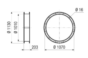Maico Verbindungsstutzen Elastisch, NW1000 ELI 100 Ex