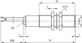 Schmersal Näherungsschalter induktiv IFL 10-180-10