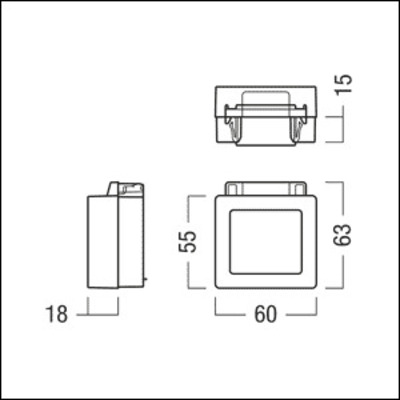 Zumtobel Group Endkappe schwarz TEC2 T EC BK