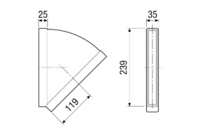 Maico Horizontalbogen FK-HB-45 Maico Horizontalbogen FK-HB-45