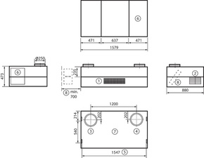 Maico Schullüftung 540cbm/h/freih. geniovent.x600HDGSU