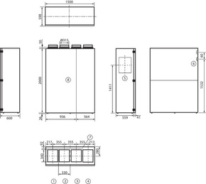 Maico Schullüftung 570cbm/h/Standm. geniovent.x600SDRGK3