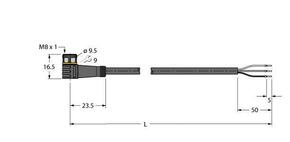 Turck Aktuator- u. Sensorleitung PVC PKW3M-5/TEL