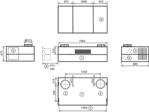 Maico Schullüftung 870cbm/h/freih. geniovent.x900HDESO