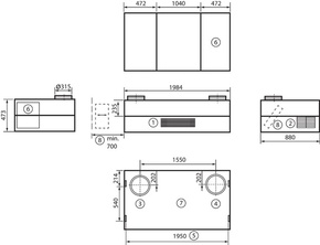 Maico Schullüftung 870cbm/h/freih. geniovent.x900HDGSU