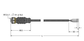 Turck Aktuator- u. Sensorleitung PUR RKC4.4T-P7X2-2/TXL