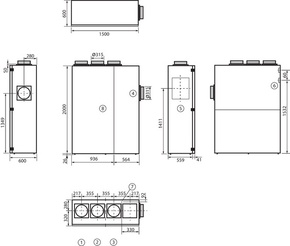 Maico Schullüftung 920cbm/h/Standm. geniovent.x900SBRGK3