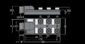 Turck Verteiler passiv M12x1-6fach TB-6M12-5P3-CS19H