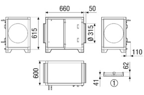 Maico Wasserkühlregister 2 Variante 2 NHKRMV4512VCCW24NC