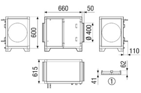 Maico Wasserkühlregister 2 Variante 2 NHKRMV4516HCCW27NC