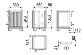 Maico Wasserkühlregister 1 Variante 1 NHKRMV4540HCCW18NC