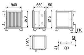 Maico Wasserkühlregister 2 Variante 2 NHKRMV4540VCCW211NC