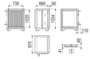 Maico Wasserkühlregister 2 Variante 2 NHKRMV4555HCCW222NC