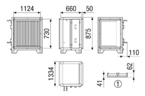Maico Wasserkühlregister 1 Variante 1 NHKRMV4555VCCW113NC