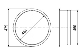 Maico Adapter Rund eckig auf rund RA-MV4523-RC