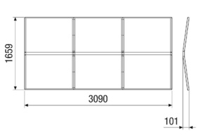 Maico Regendach MV4540H für Außenaufstellung RD-MV4540-H-RF